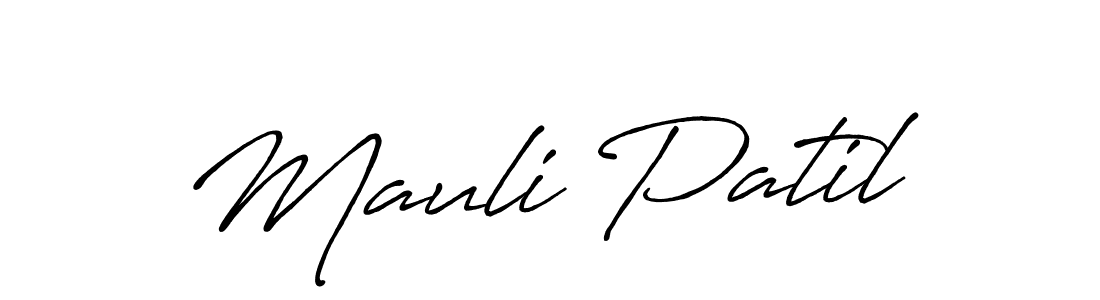 Antro_Vectra_Bolder is a professional signature style that is perfect for those who want to add a touch of class to their signature. It is also a great choice for those who want to make their signature more unique. Get Mauli Patil name to fancy signature for free. Mauli Patil signature style 7 images and pictures png