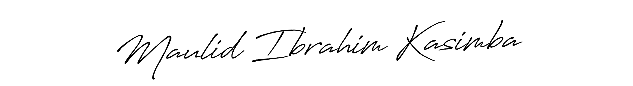 How to make Maulid Ibrahim Kasimba signature? Antro_Vectra_Bolder is a professional autograph style. Create handwritten signature for Maulid Ibrahim Kasimba name. Maulid Ibrahim Kasimba signature style 7 images and pictures png