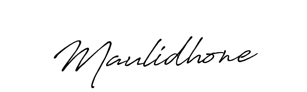 How to make Maulidhone signature? Antro_Vectra_Bolder is a professional autograph style. Create handwritten signature for Maulidhone name. Maulidhone signature style 7 images and pictures png