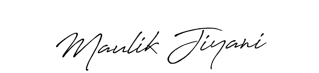 How to make Maulik Jiyani signature? Antro_Vectra_Bolder is a professional autograph style. Create handwritten signature for Maulik Jiyani name. Maulik Jiyani signature style 7 images and pictures png