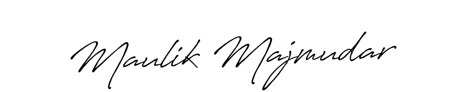 How to make Maulik Majmudar signature? Antro_Vectra_Bolder is a professional autograph style. Create handwritten signature for Maulik Majmudar name. Maulik Majmudar signature style 7 images and pictures png