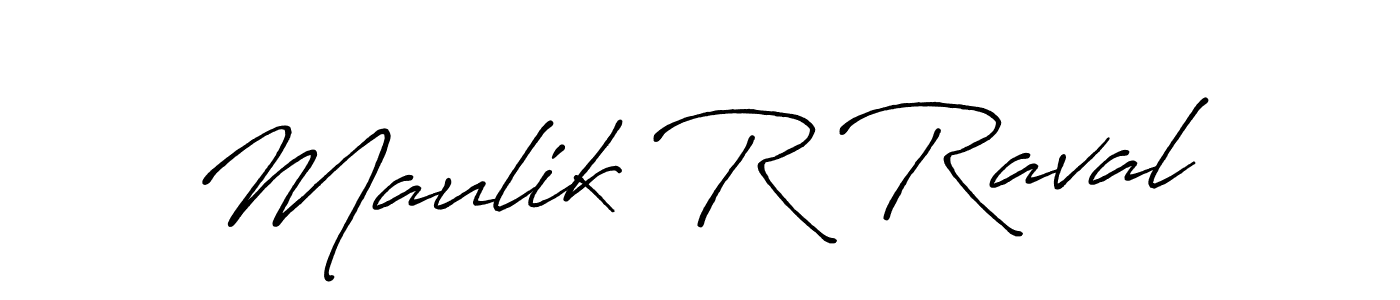 Also we have Maulik R Raval name is the best signature style. Create professional handwritten signature collection using Antro_Vectra_Bolder autograph style. Maulik R Raval signature style 7 images and pictures png