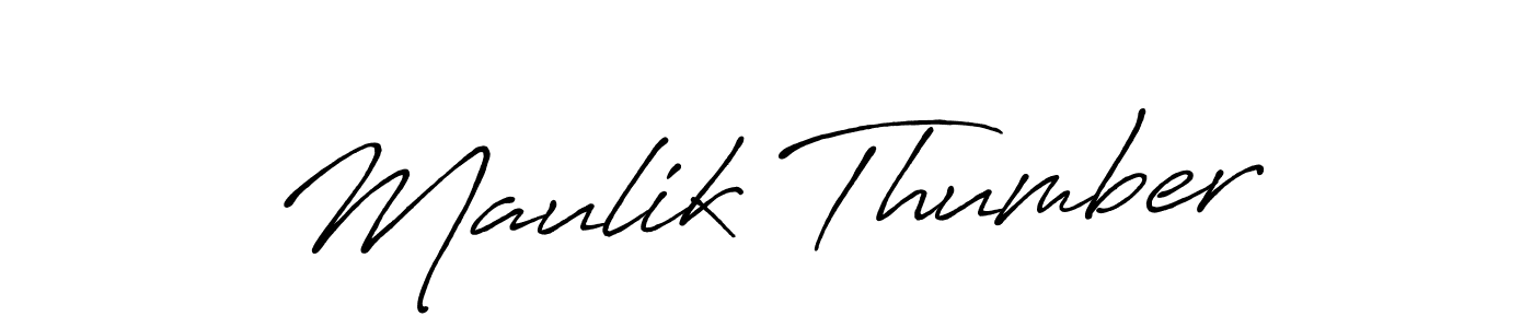 Here are the top 10 professional signature styles for the name Maulik Thumber. These are the best autograph styles you can use for your name. Maulik Thumber signature style 7 images and pictures png