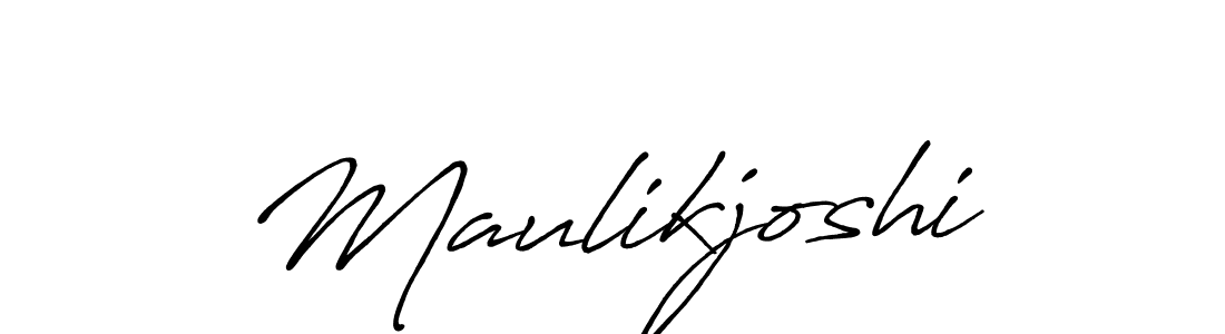 How to make Maulikjoshi signature? Antro_Vectra_Bolder is a professional autograph style. Create handwritten signature for Maulikjoshi name. Maulikjoshi signature style 7 images and pictures png