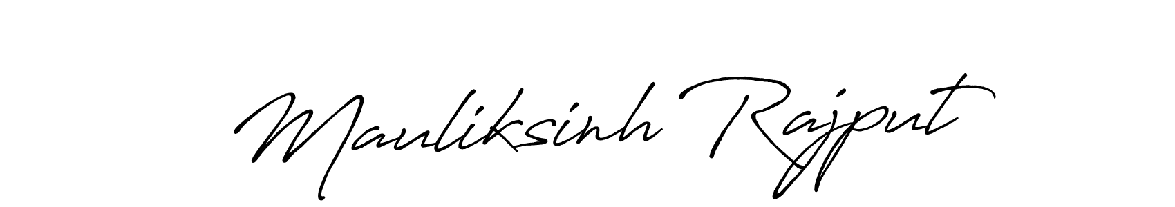 You should practise on your own different ways (Antro_Vectra_Bolder) to write your name (Mauliksinh Rajput) in signature. don't let someone else do it for you. Mauliksinh Rajput signature style 7 images and pictures png