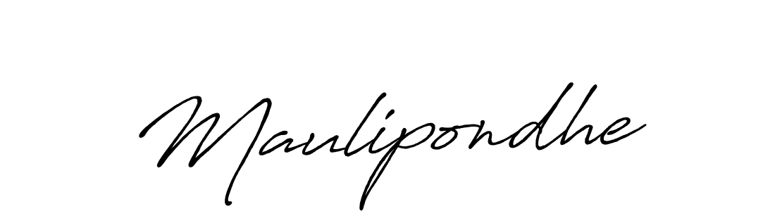 How to make Maulipondhe signature? Antro_Vectra_Bolder is a professional autograph style. Create handwritten signature for Maulipondhe name. Maulipondhe signature style 7 images and pictures png