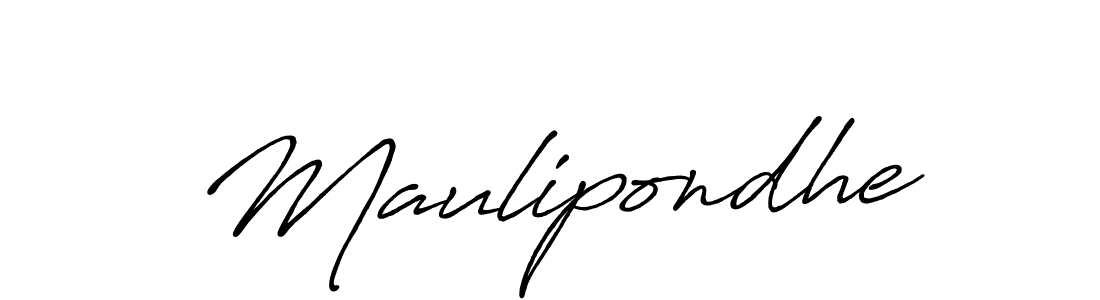 How to make Maulipondhe signature? Antro_Vectra_Bolder is a professional autograph style. Create handwritten signature for Maulipondhe name. Maulipondhe signature style 7 images and pictures png