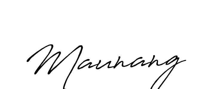 You should practise on your own different ways (Antro_Vectra_Bolder) to write your name (Maunang) in signature. don't let someone else do it for you. Maunang signature style 7 images and pictures png