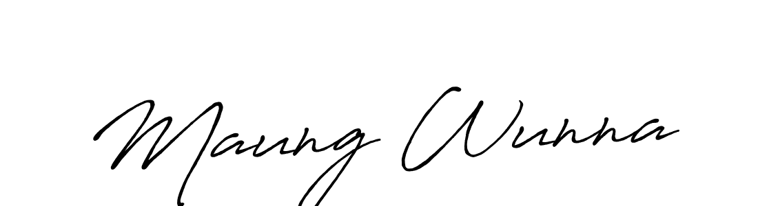 Make a short Maung Wunna signature style. Manage your documents anywhere anytime using Antro_Vectra_Bolder. Create and add eSignatures, submit forms, share and send files easily. Maung Wunna signature style 7 images and pictures png