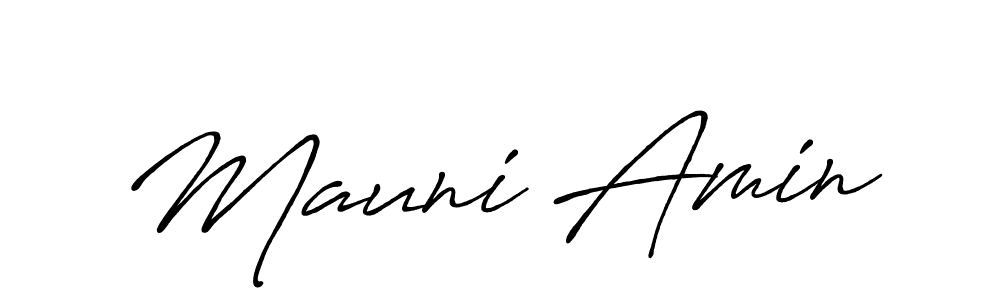 Also we have Mauni Amin name is the best signature style. Create professional handwritten signature collection using Antro_Vectra_Bolder autograph style. Mauni Amin signature style 7 images and pictures png