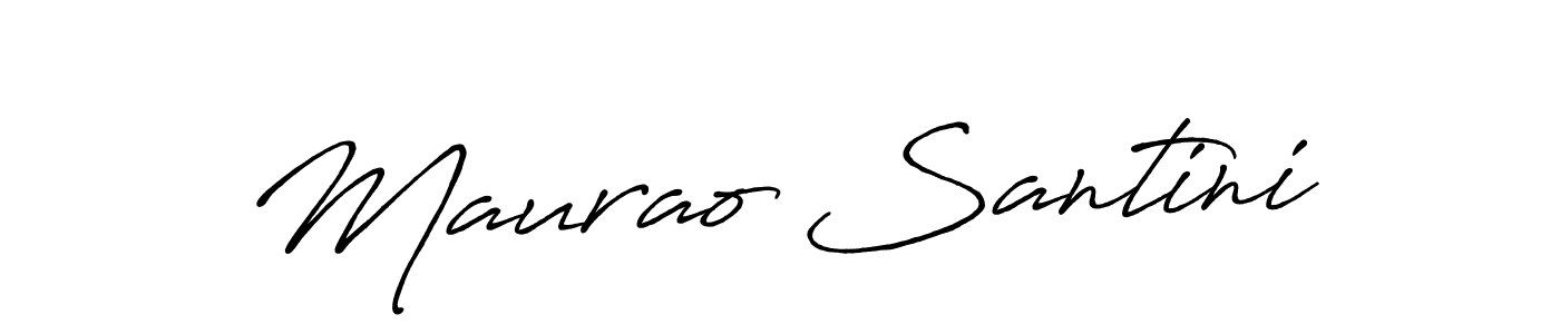 How to make Maurao Santini signature? Antro_Vectra_Bolder is a professional autograph style. Create handwritten signature for Maurao Santini name. Maurao Santini signature style 7 images and pictures png