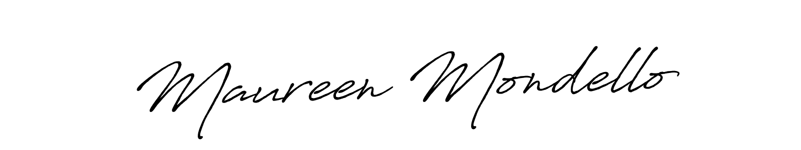 Maureen Mondello stylish signature style. Best Handwritten Sign (Antro_Vectra_Bolder) for my name. Handwritten Signature Collection Ideas for my name Maureen Mondello. Maureen Mondello signature style 7 images and pictures png