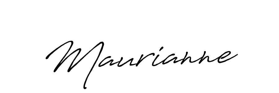 Create a beautiful signature design for name Maurianne. With this signature (Antro_Vectra_Bolder) fonts, you can make a handwritten signature for free. Maurianne signature style 7 images and pictures png