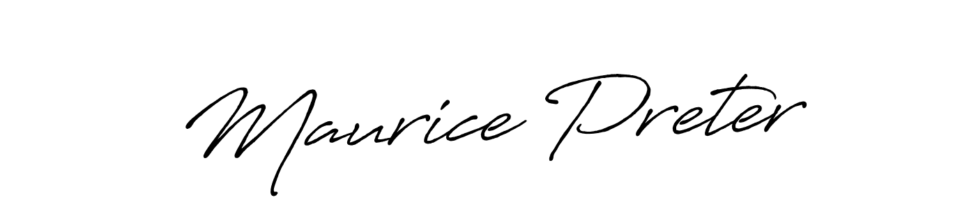 Also You can easily find your signature by using the search form. We will create Maurice Preter name handwritten signature images for you free of cost using Antro_Vectra_Bolder sign style. Maurice Preter signature style 7 images and pictures png