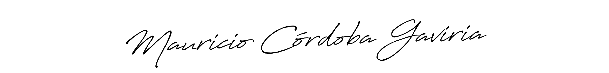 Mauricio Córdoba Gaviria stylish signature style. Best Handwritten Sign (Antro_Vectra_Bolder) for my name. Handwritten Signature Collection Ideas for my name Mauricio Córdoba Gaviria. Mauricio Córdoba Gaviria signature style 7 images and pictures png