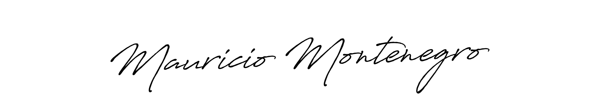 How to make Mauricio Montenegro name signature. Use Antro_Vectra_Bolder style for creating short signs online. This is the latest handwritten sign. Mauricio Montenegro signature style 7 images and pictures png