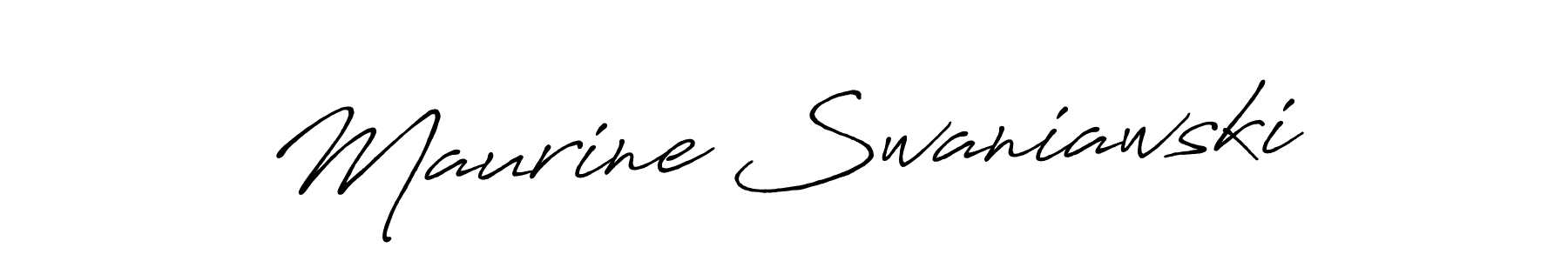 Antro_Vectra_Bolder is a professional signature style that is perfect for those who want to add a touch of class to their signature. It is also a great choice for those who want to make their signature more unique. Get Maurine Swaniawski name to fancy signature for free. Maurine Swaniawski signature style 7 images and pictures png