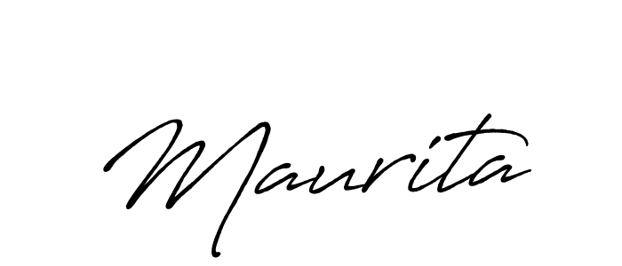 Make a beautiful signature design for name Maurita. Use this online signature maker to create a handwritten signature for free. Maurita signature style 7 images and pictures png