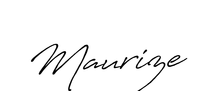 Use a signature maker to create a handwritten signature online. With this signature software, you can design (Antro_Vectra_Bolder) your own signature for name Maurize. Maurize signature style 7 images and pictures png