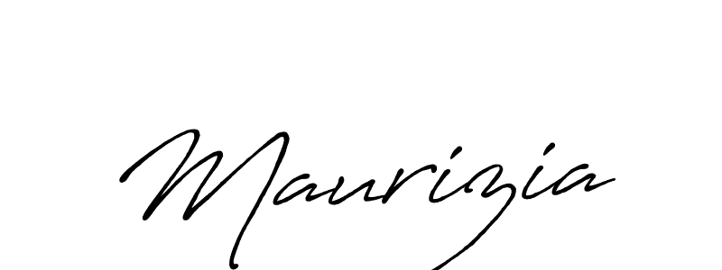 Use a signature maker to create a handwritten signature online. With this signature software, you can design (Antro_Vectra_Bolder) your own signature for name Maurizia. Maurizia signature style 7 images and pictures png