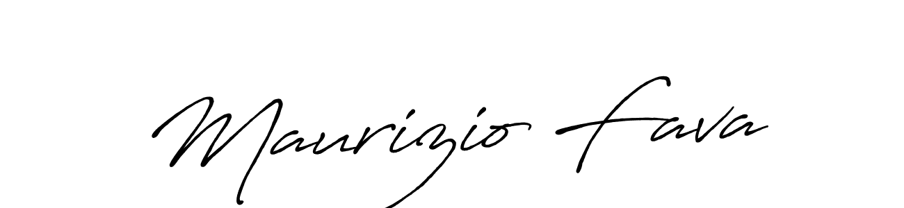 How to make Maurizio Fava name signature. Use Antro_Vectra_Bolder style for creating short signs online. This is the latest handwritten sign. Maurizio Fava signature style 7 images and pictures png