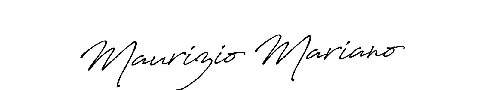 Make a beautiful signature design for name Maurizio Mariano. With this signature (Antro_Vectra_Bolder) style, you can create a handwritten signature for free. Maurizio Mariano signature style 7 images and pictures png