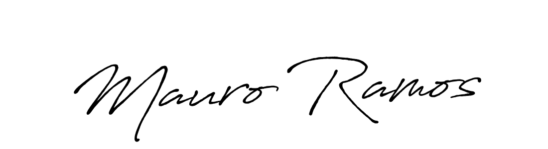 Make a beautiful signature design for name Mauro Ramos. With this signature (Antro_Vectra_Bolder) style, you can create a handwritten signature for free. Mauro Ramos signature style 7 images and pictures png