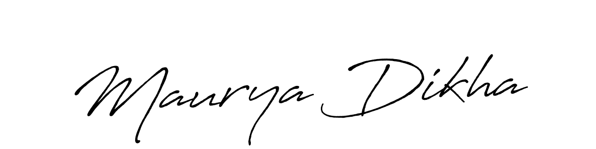 You can use this online signature creator to create a handwritten signature for the name Maurya Dikha. This is the best online autograph maker. Maurya Dikha signature style 7 images and pictures png