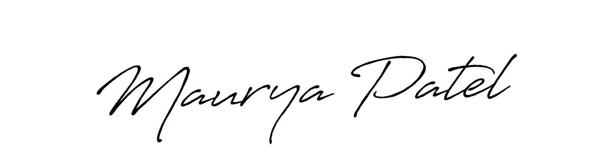 if you are searching for the best signature style for your name Maurya Patel. so please give up your signature search. here we have designed multiple signature styles  using Antro_Vectra_Bolder. Maurya Patel signature style 7 images and pictures png