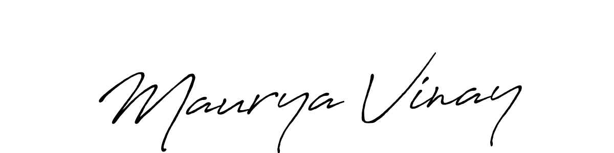 This is the best signature style for the Maurya Vinay name. Also you like these signature font (Antro_Vectra_Bolder). Mix name signature. Maurya Vinay signature style 7 images and pictures png