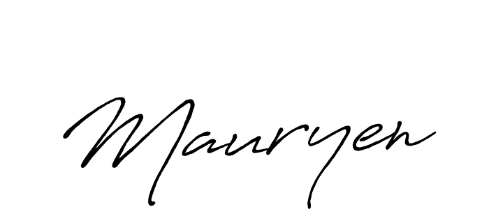 Create a beautiful signature design for name Mauryen. With this signature (Antro_Vectra_Bolder) fonts, you can make a handwritten signature for free. Mauryen signature style 7 images and pictures png