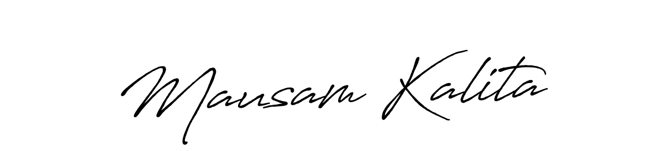 if you are searching for the best signature style for your name Mausam Kalita. so please give up your signature search. here we have designed multiple signature styles  using Antro_Vectra_Bolder. Mausam Kalita signature style 7 images and pictures png