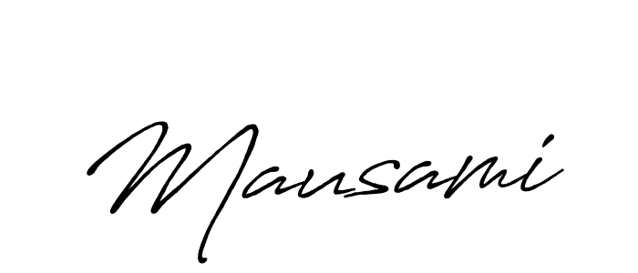 It looks lik you need a new signature style for name Mausami. Design unique handwritten (Antro_Vectra_Bolder) signature with our free signature maker in just a few clicks. Mausami signature style 7 images and pictures png