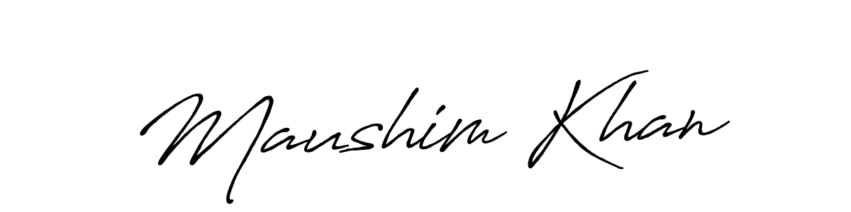 It looks lik you need a new signature style for name Maushim Khan. Design unique handwritten (Antro_Vectra_Bolder) signature with our free signature maker in just a few clicks. Maushim Khan signature style 7 images and pictures png