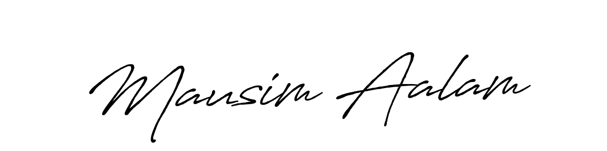 It looks lik you need a new signature style for name Mausim Aalam. Design unique handwritten (Antro_Vectra_Bolder) signature with our free signature maker in just a few clicks. Mausim Aalam signature style 7 images and pictures png