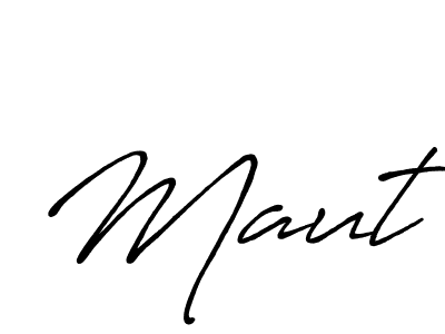 Also we have Maut name is the best signature style. Create professional handwritten signature collection using Antro_Vectra_Bolder autograph style. Maut signature style 7 images and pictures png