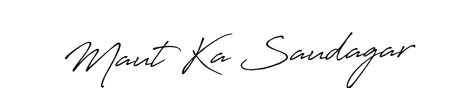 Make a beautiful signature design for name Maut Ka Saudagar. Use this online signature maker to create a handwritten signature for free. Maut Ka Saudagar signature style 7 images and pictures png