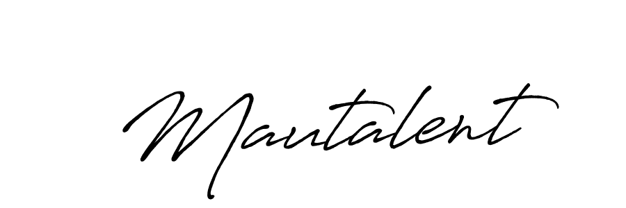 Antro_Vectra_Bolder is a professional signature style that is perfect for those who want to add a touch of class to their signature. It is also a great choice for those who want to make their signature more unique. Get Mautalent name to fancy signature for free. Mautalent signature style 7 images and pictures png