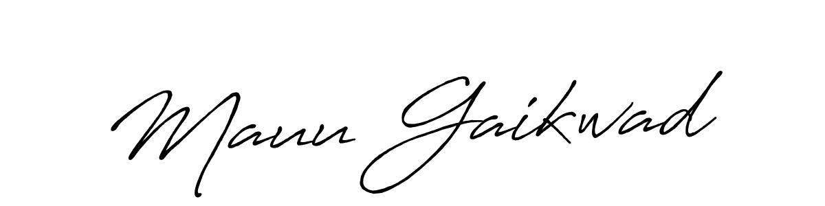 This is the best signature style for the Mauu Gaikwad name. Also you like these signature font (Antro_Vectra_Bolder). Mix name signature. Mauu Gaikwad signature style 7 images and pictures png