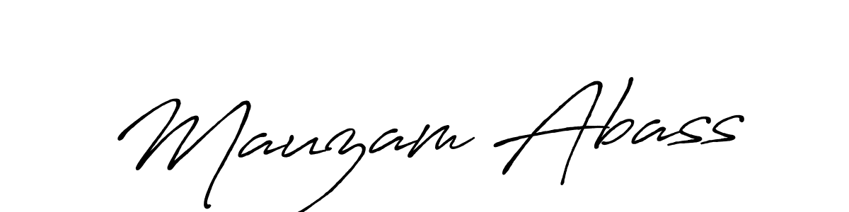 Design your own signature with our free online signature maker. With this signature software, you can create a handwritten (Antro_Vectra_Bolder) signature for name Mauzam Abass. Mauzam Abass signature style 7 images and pictures png