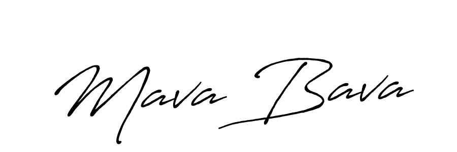 Mava Bava stylish signature style. Best Handwritten Sign (Antro_Vectra_Bolder) for my name. Handwritten Signature Collection Ideas for my name Mava Bava. Mava Bava signature style 7 images and pictures png