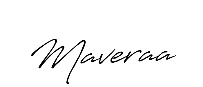 Make a beautiful signature design for name Maveraa. With this signature (Antro_Vectra_Bolder) style, you can create a handwritten signature for free. Maveraa signature style 7 images and pictures png