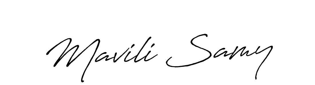 It looks lik you need a new signature style for name Mavili Samy. Design unique handwritten (Antro_Vectra_Bolder) signature with our free signature maker in just a few clicks. Mavili Samy signature style 7 images and pictures png