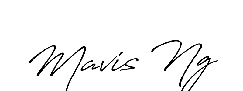 Design your own signature with our free online signature maker. With this signature software, you can create a handwritten (Antro_Vectra_Bolder) signature for name Mavis Ng. Mavis Ng signature style 7 images and pictures png