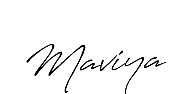 Maviya stylish signature style. Best Handwritten Sign (Antro_Vectra_Bolder) for my name. Handwritten Signature Collection Ideas for my name Maviya. Maviya signature style 7 images and pictures png