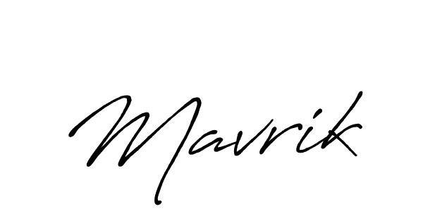 Also we have Mavrik name is the best signature style. Create professional handwritten signature collection using Antro_Vectra_Bolder autograph style. Mavrik signature style 7 images and pictures png