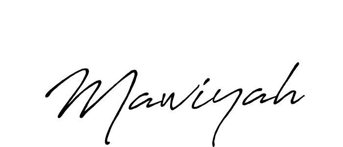 Create a beautiful signature design for name Mawiyah. With this signature (Antro_Vectra_Bolder) fonts, you can make a handwritten signature for free. Mawiyah signature style 7 images and pictures png