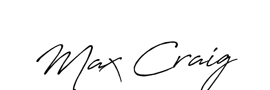 Also You can easily find your signature by using the search form. We will create Max Craig name handwritten signature images for you free of cost using Antro_Vectra_Bolder sign style. Max Craig signature style 7 images and pictures png