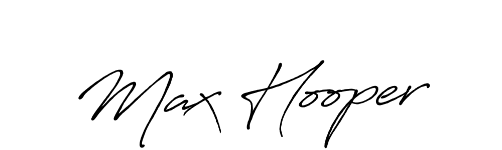 You should practise on your own different ways (Antro_Vectra_Bolder) to write your name (Max Hooper) in signature. don't let someone else do it for you. Max Hooper signature style 7 images and pictures png