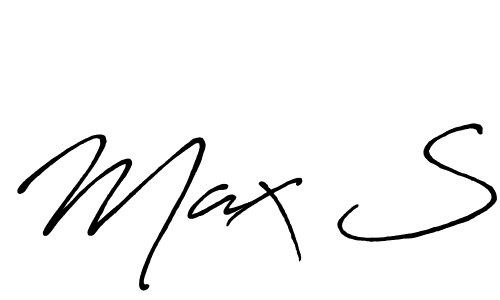 Also You can easily find your signature by using the search form. We will create Max S name handwritten signature images for you free of cost using Antro_Vectra_Bolder sign style. Max S signature style 7 images and pictures png